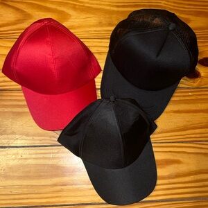 3 new baseball hat ball cap trucker hat